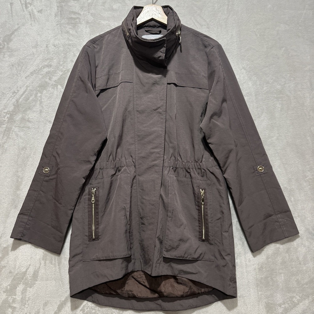 Tart Collections Cory Solid Jacket Size S Nylon High Collared Deep Pockets